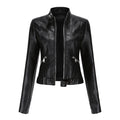 Agatha | Women's Longline Leather Jacket Faux