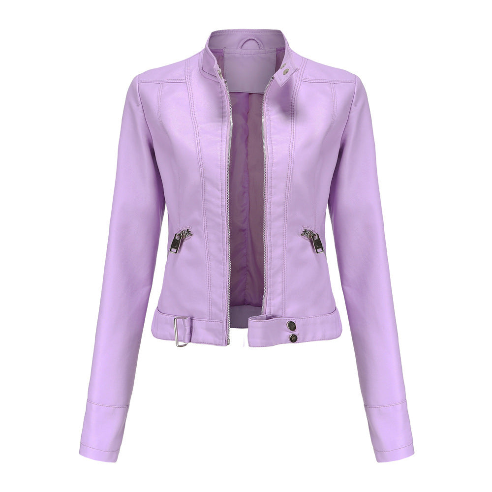 Agatha | Women's Longline Leather Jacket Faux