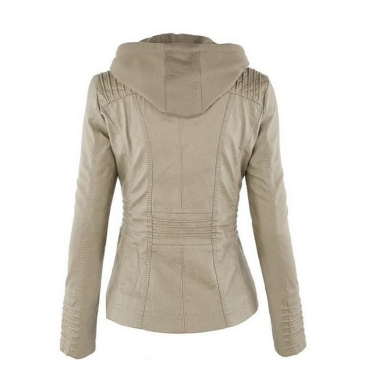 Alana | Women's Leather Jacket Faux Biker