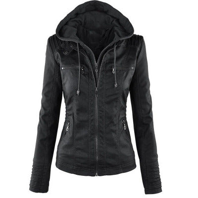 Alana | Women's Leather Jacket Faux Biker
