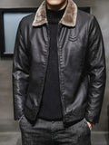 Alaric | Men's Leather Jacket Winter Bomber