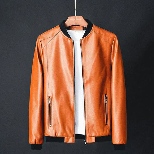 Albin | Men's Faux Leather Jacket Biker