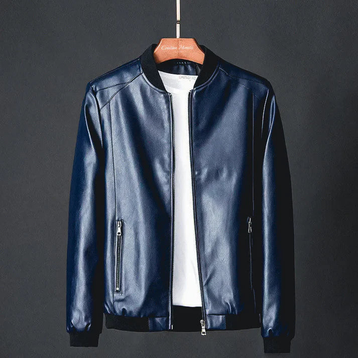 Albin | Men's Faux Leather Jacket Biker