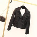 Alessa | Women's Asymmetric Zip Leather Jacket Biker