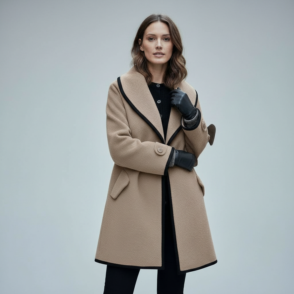 Alma | Women's Longline Trench Coat Warm Winter