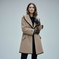 Alma | Women's Longline Trench Coat Warm Winter