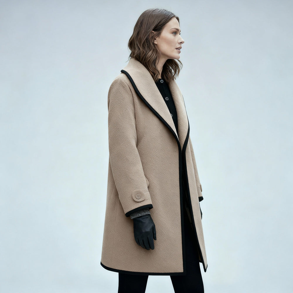 Alma | Women's Longline Trench Coat Warm Winter