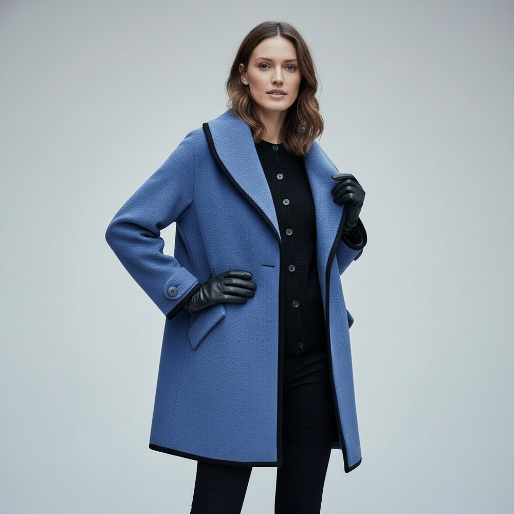 Alma | Women's Longline Trench Coat Warm Winter