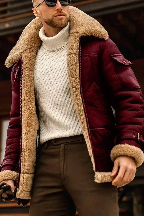 Ambrose | Men's Pilot Leather Jacket Bomber