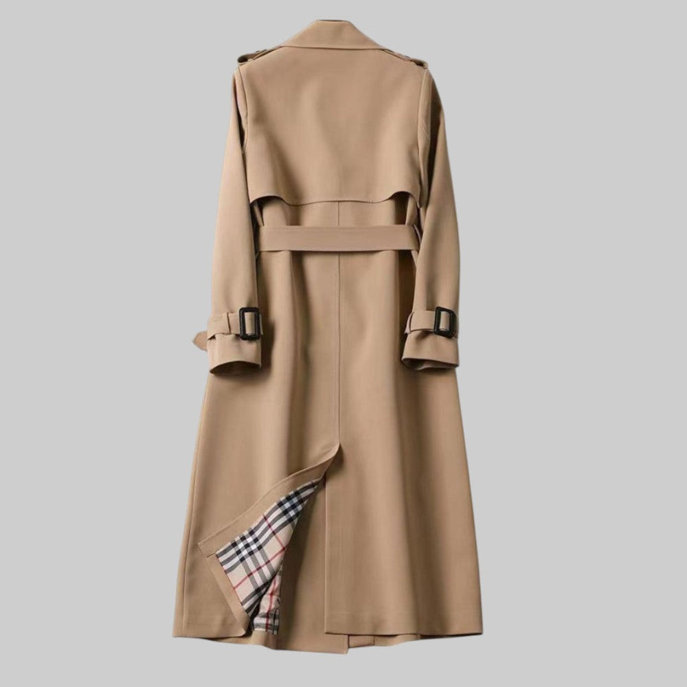 Anais | Women's Double Breasted Trench Coat Long
