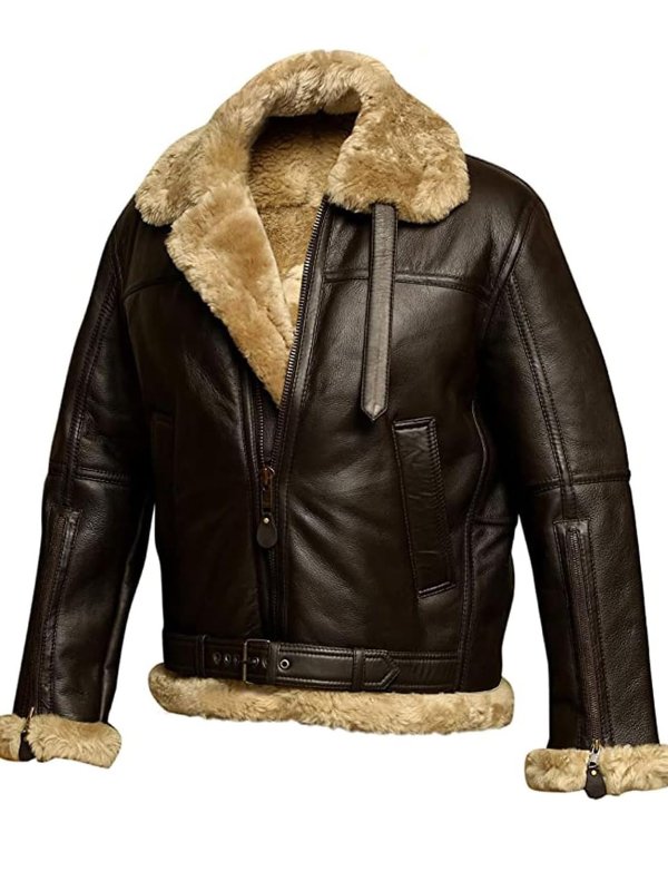Anders | Men's Leather Jacket Faux Bomber