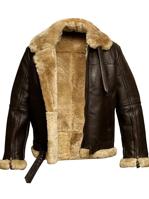 Anders | Men's Leather Jacket Faux Bomber