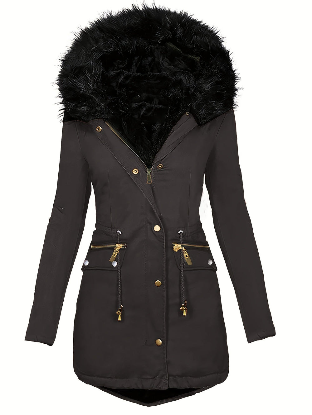 Annabel | Women's Fuzzy Winter Jacket Warm Coat