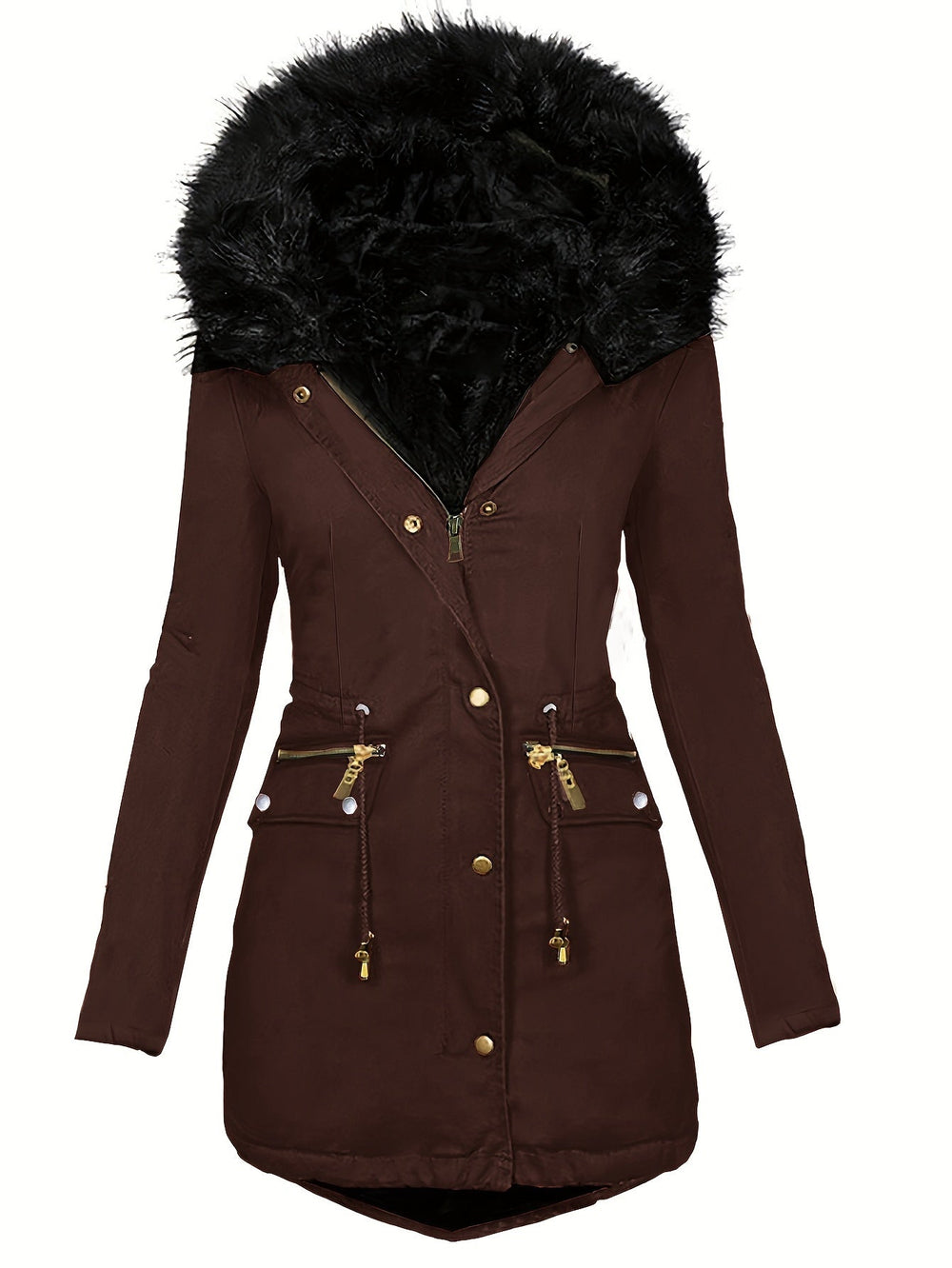 Annabel | Women's Fuzzy Winter Jacket Warm Coat