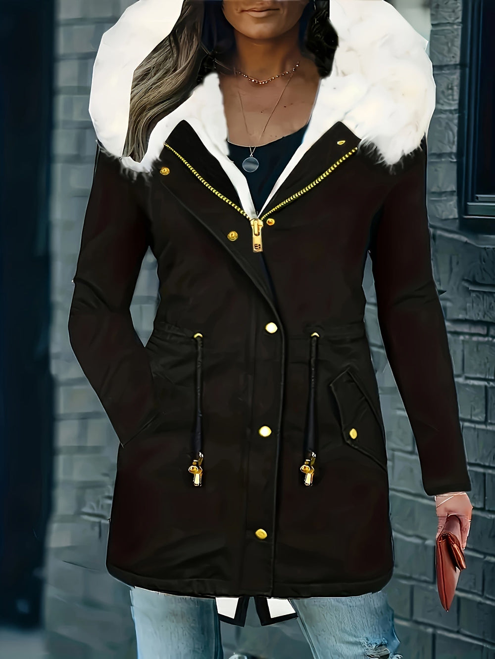 Anouk | Women's Faux Fur Hooded Winter Coat