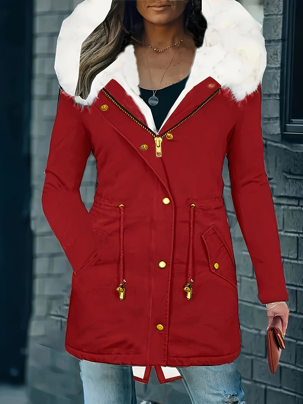 Anouk | Women's Faux Fur Hooded Winter Coat