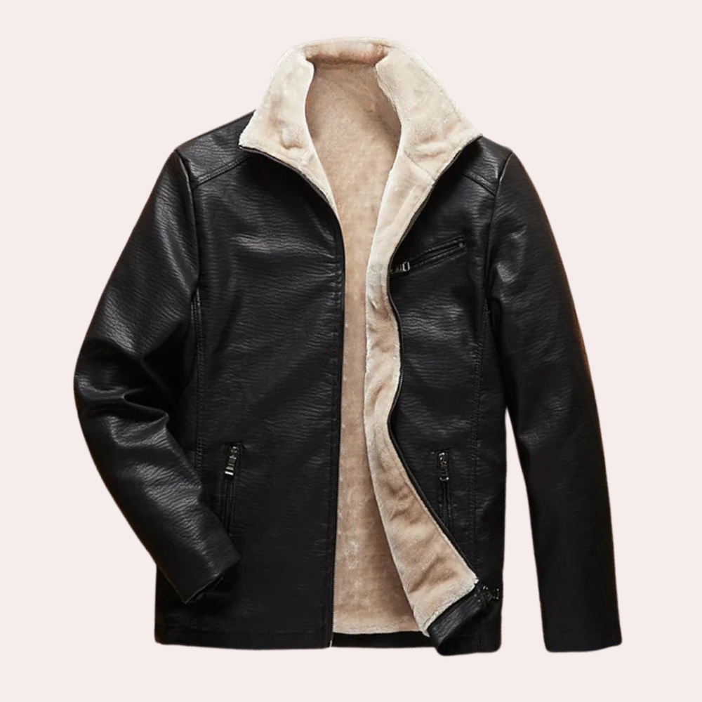 Arne | Men's Leather Jacket Biker Bomber