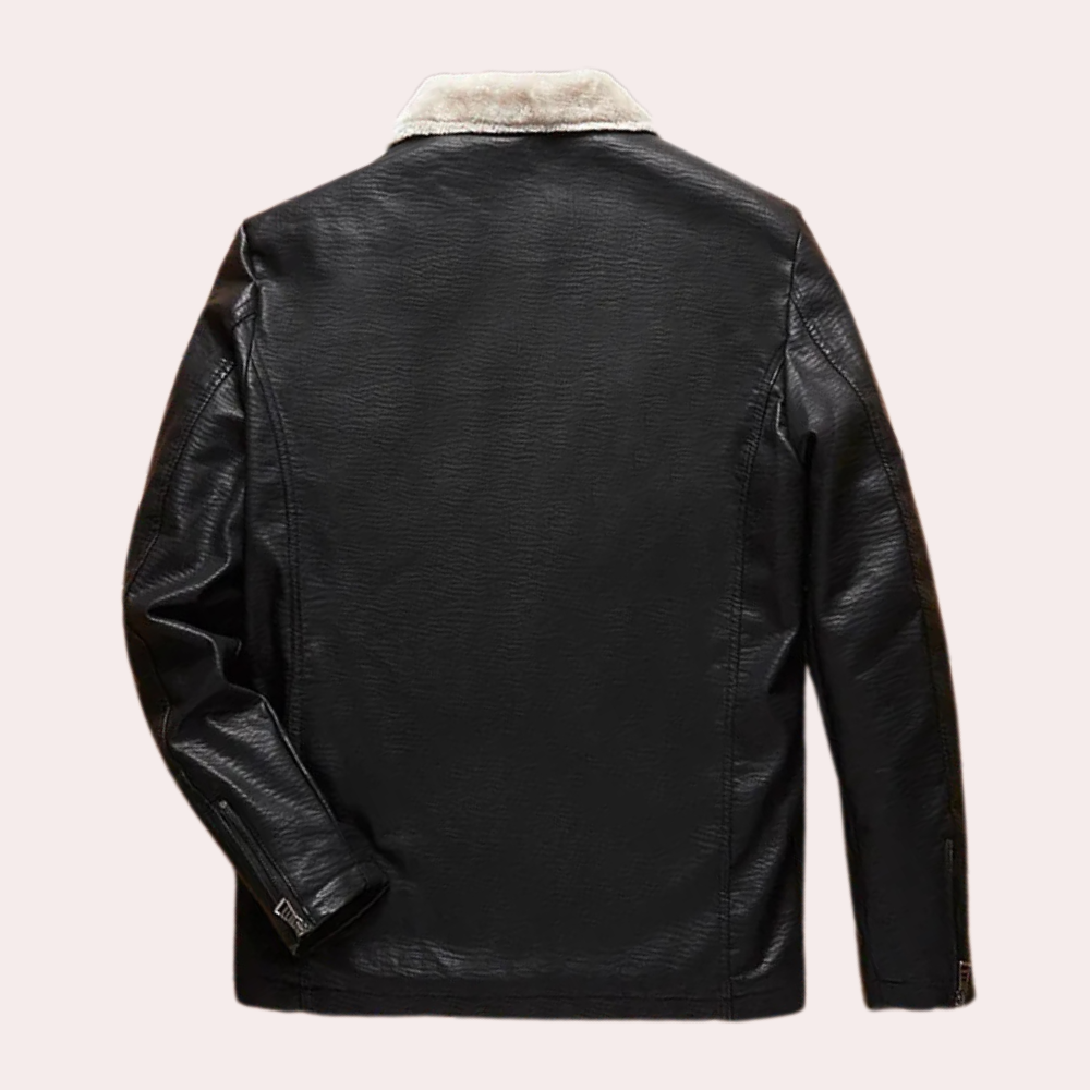 Arne | Men's Leather Jacket Biker Bomber