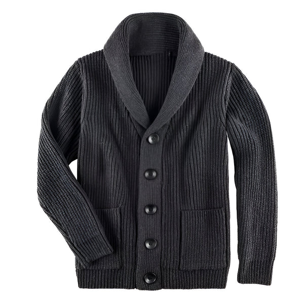 Aurelian | Men's V Neck Cable Knit Cardigan Sweater