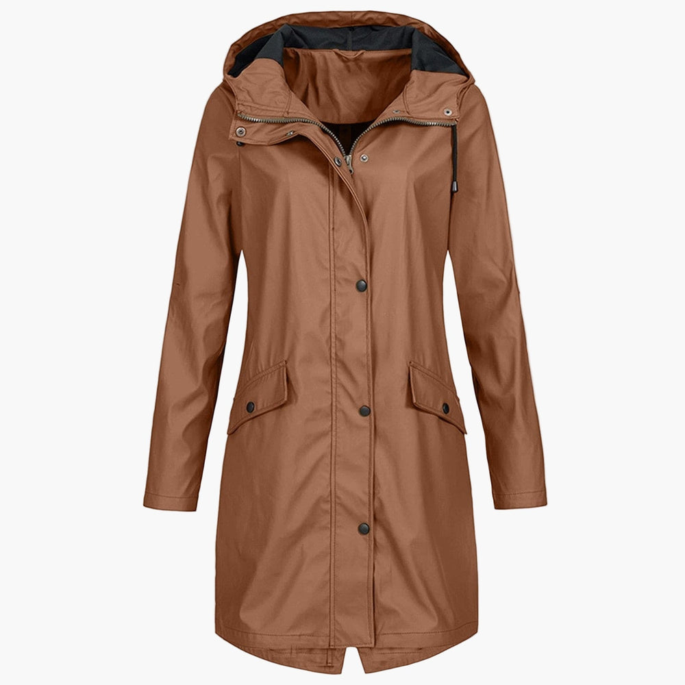 Bettina | Women's Long Hooded Rain Jacket