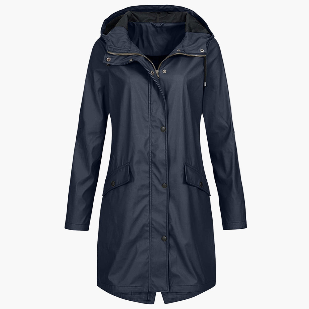 Bettina | Women's Long Hooded Rain Jacket