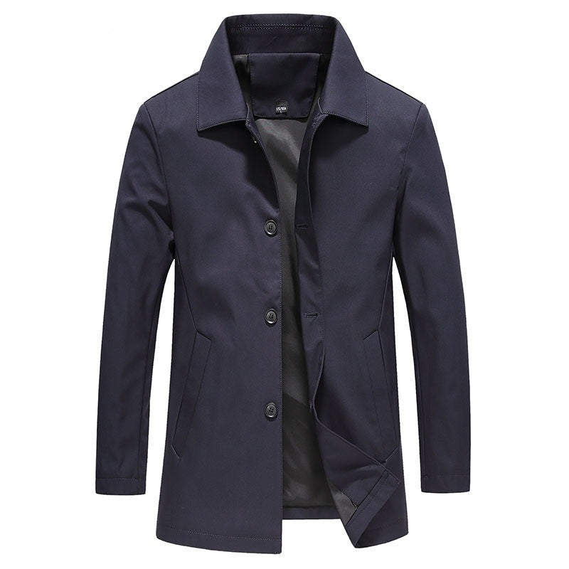 Blaise | Men's Long Trench Coat Windproof Overcoat