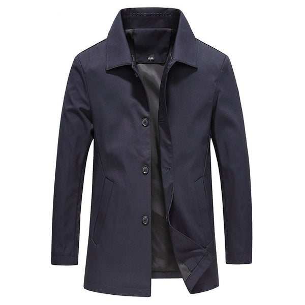 Blaise | Men's Long Trench Coat Windproof Overcoat