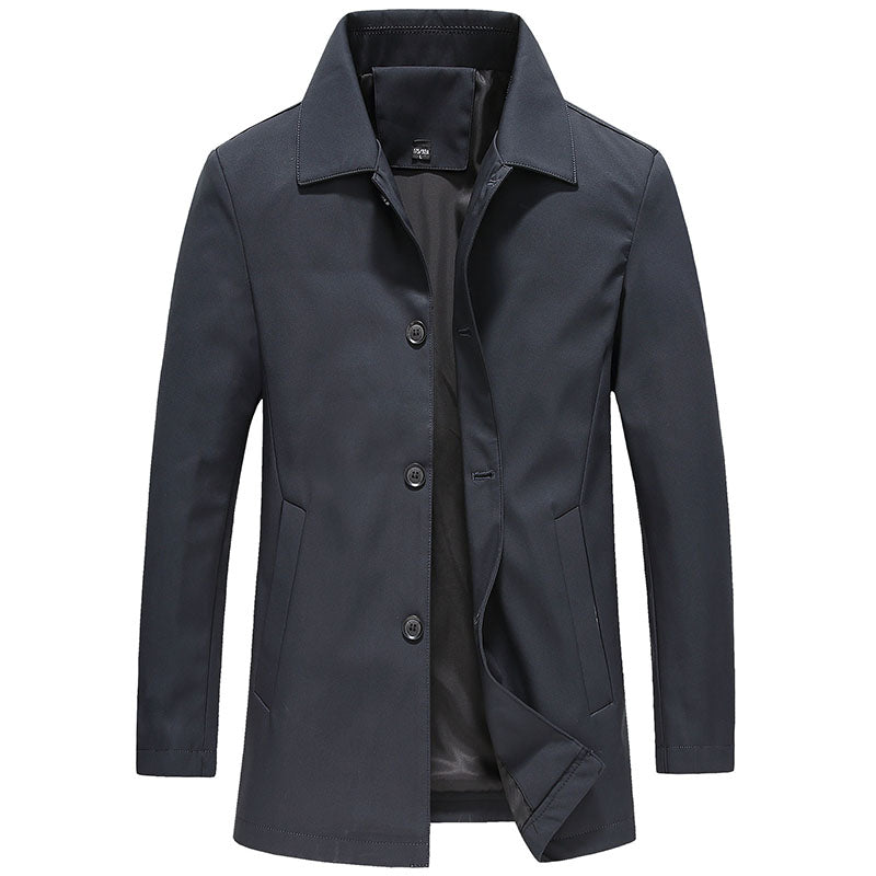 Blaise | Men's Long Trench Coat Windproof Overcoat