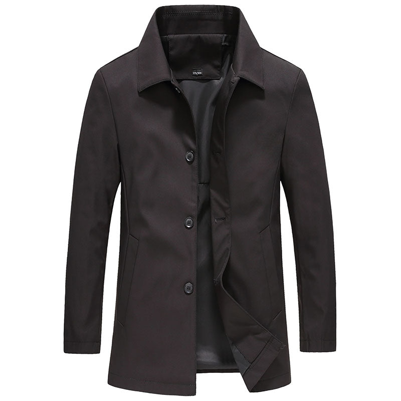 Blaise | Men's Long Trench Coat Windproof Overcoat