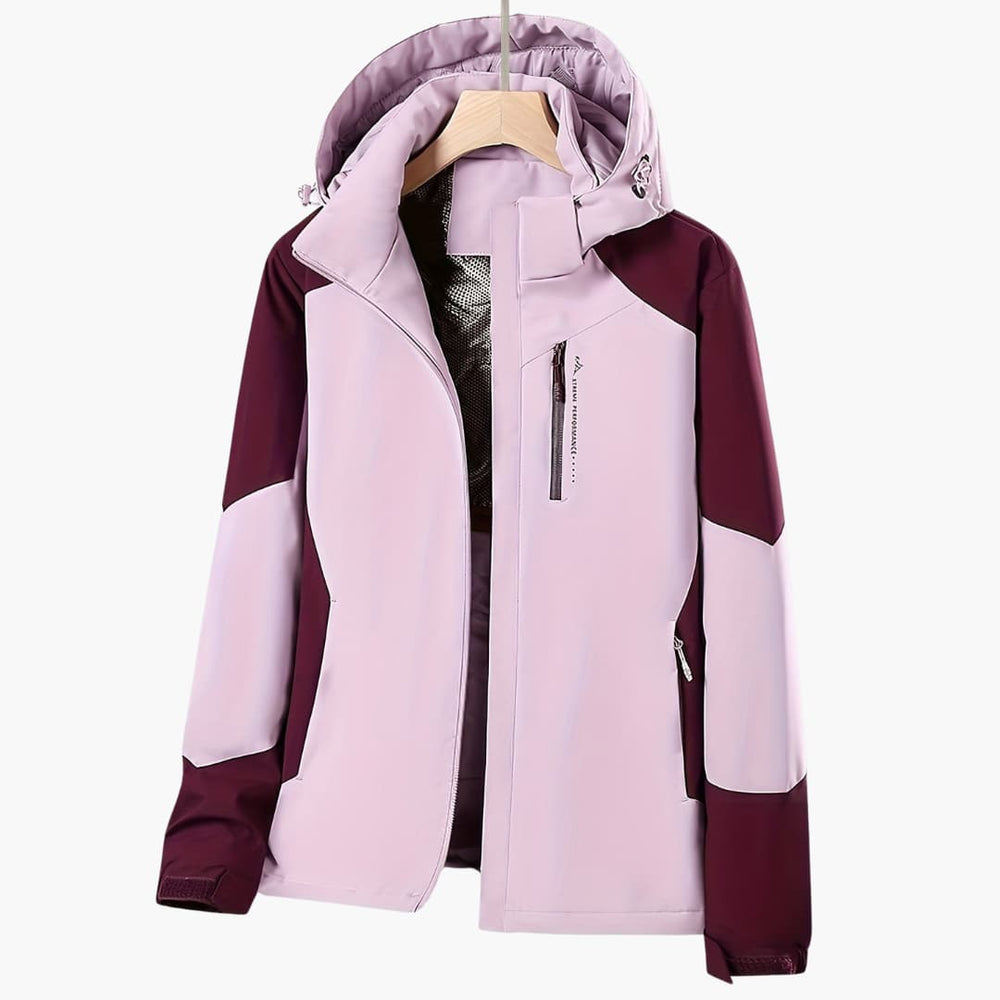 Brielle | Women's Warm Rain Jacket Insulated Hooded