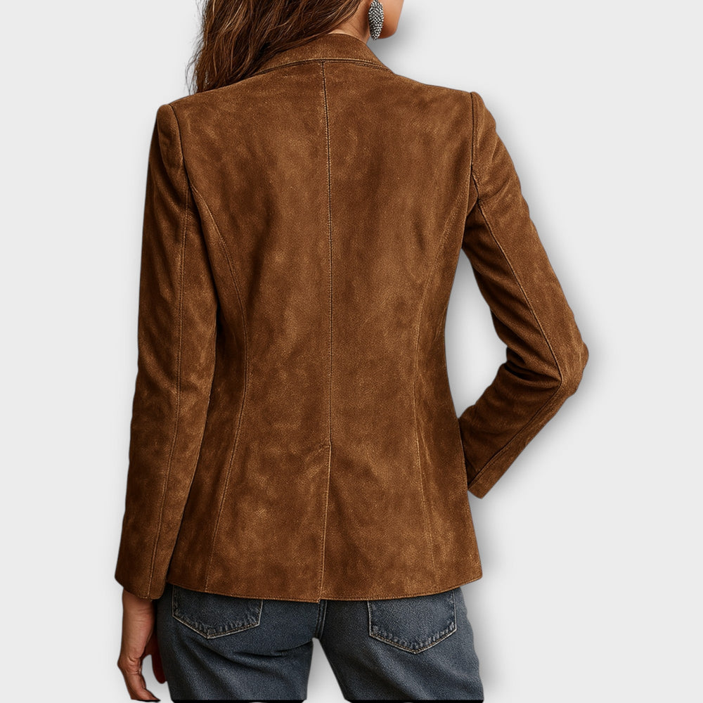 Carolina | Women's Suede Blazer Tailored Fitted