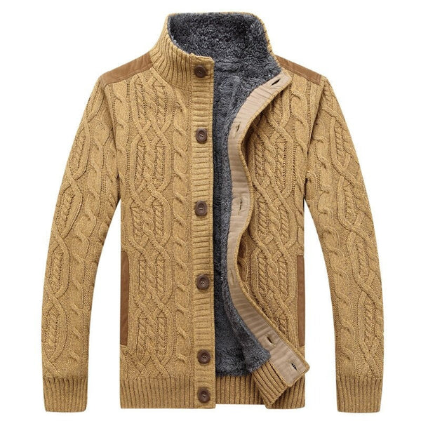 Carsten | Men's Cable Knit Cardigan Sweater Open Front