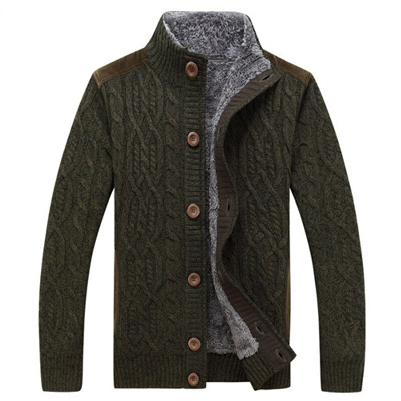 Carsten | Men's Cable Knit Cardigan Sweater Open Front