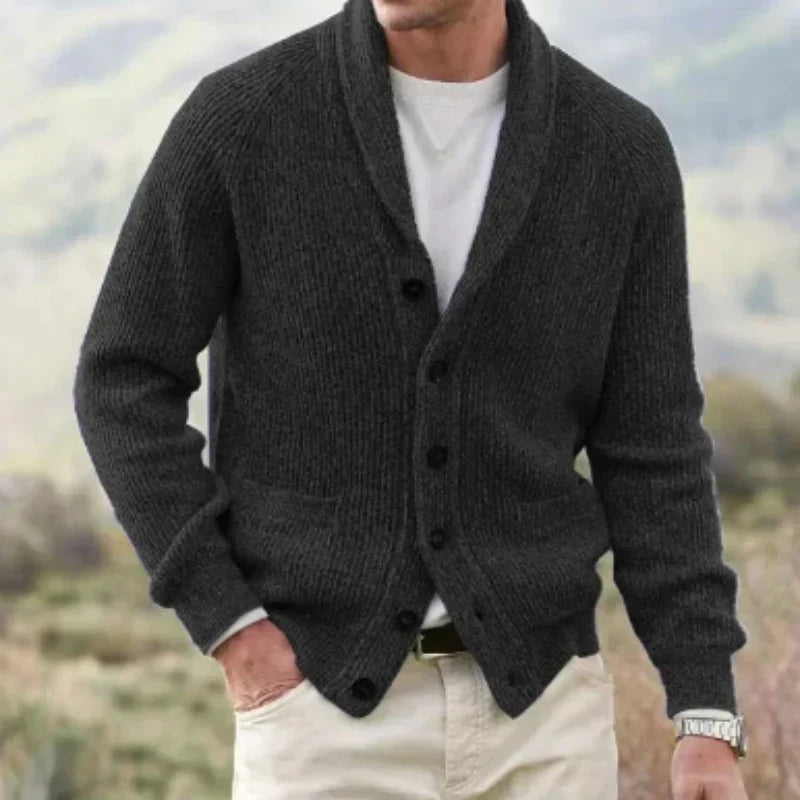 Cato | Men's V Neck Knit Cardigan Sweater Open Front