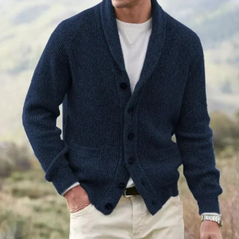 Cato | Men's V Neck Knit Cardigan Sweater Open Front