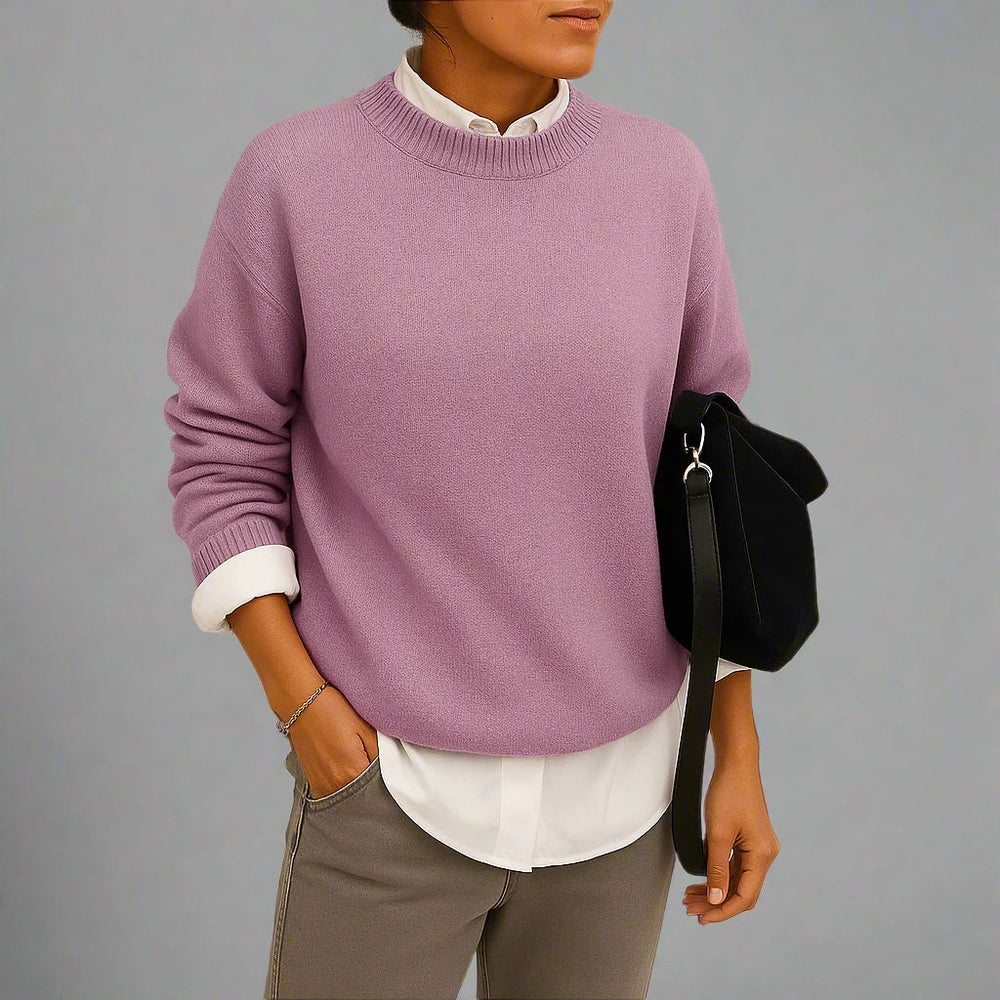 Daphne | Women's Soft Knitted Sweater Crew Neck