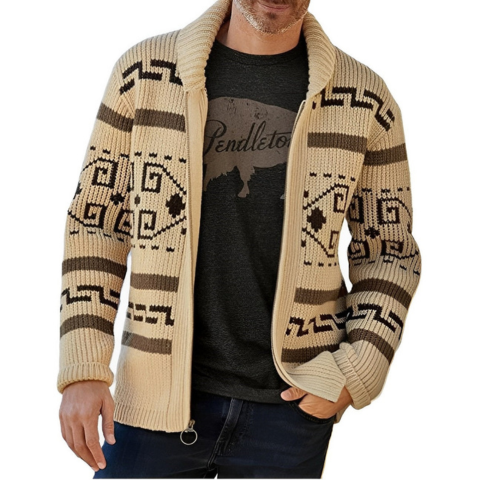 Dietrich | Men's Knit Cardigan Sweater Retro Open Front