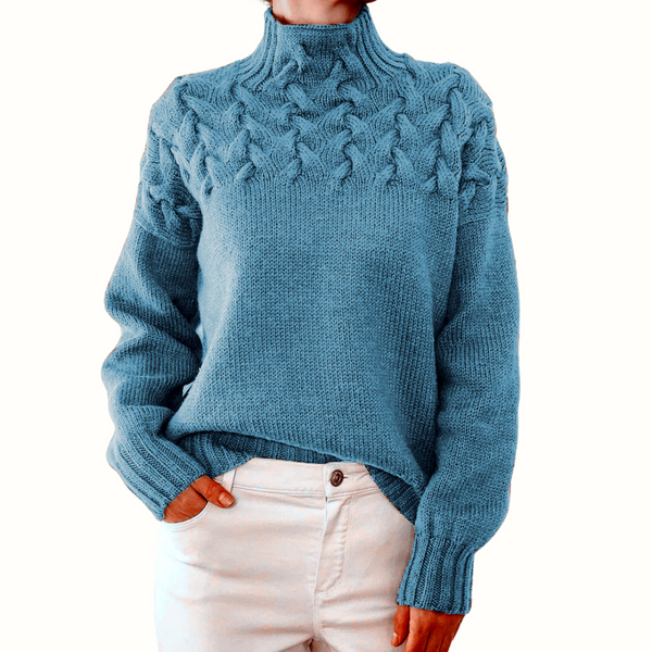 Eileen | Women's Turtleneck Sweater Knitted Warm