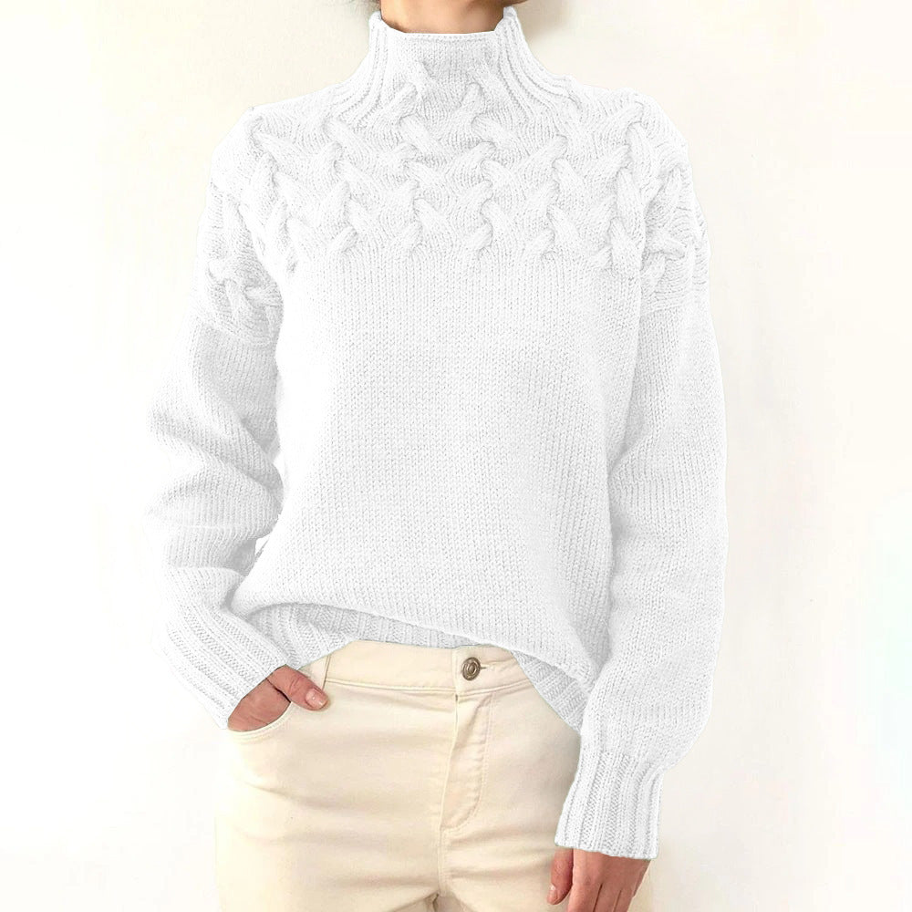 Eileen | Women's Turtleneck Sweater Knitted Warm