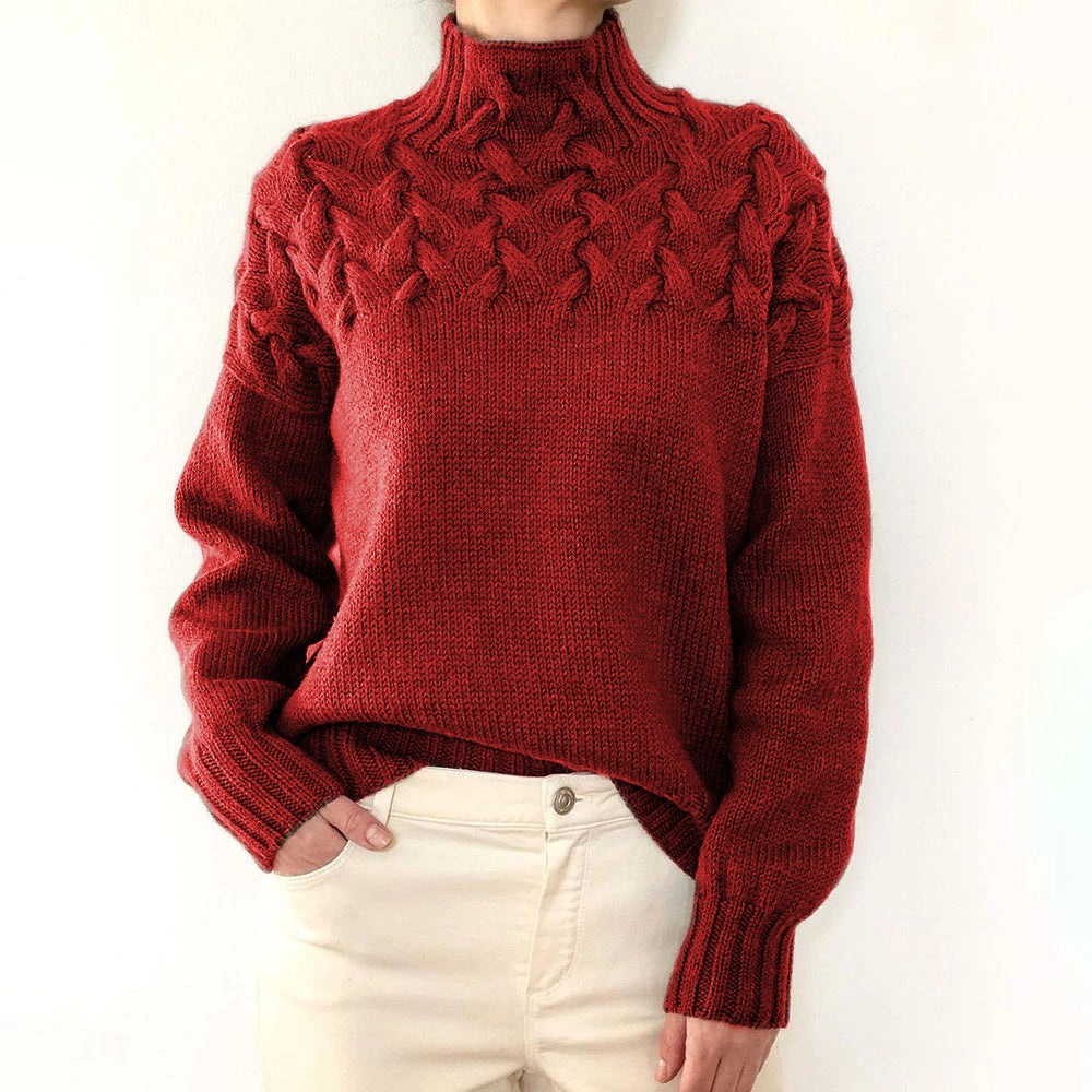 Eileen | Women's Turtleneck Sweater Knitted Warm
