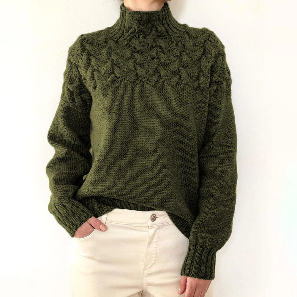 Eileen | Women's Turtleneck Sweater Knitted Warm