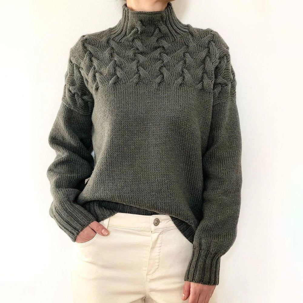 Eileen | Women's Turtleneck Sweater Knitted Warm