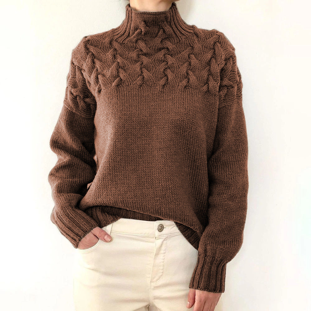 Eileen | Women's Turtleneck Sweater Knitted Warm