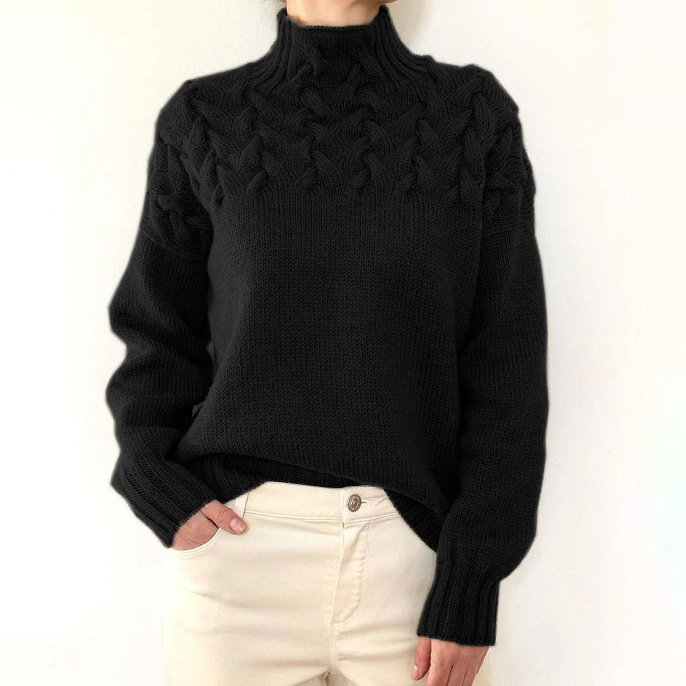 Eileen | Women's Turtleneck Sweater Knitted Warm