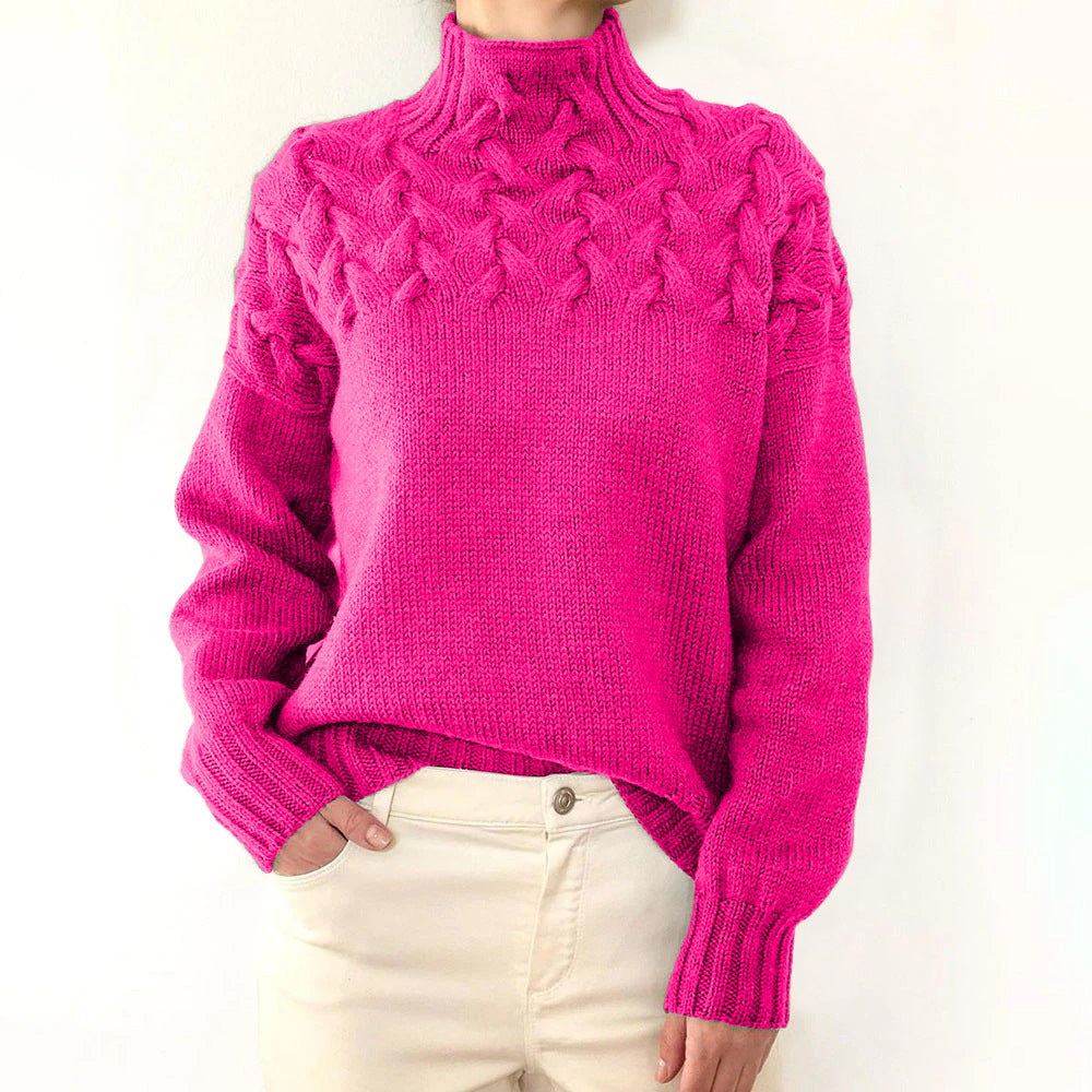 Eileen | Women's Turtleneck Sweater Knitted Warm