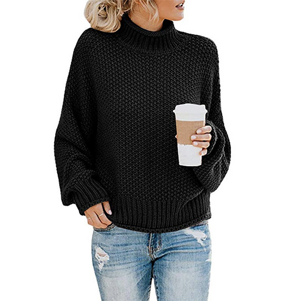 Elaine | Women's Turtleneck Sweater Soft Knit