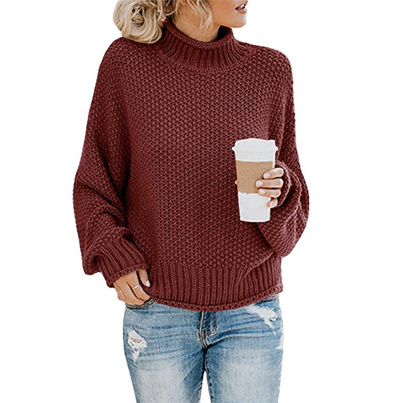 Elaine | Women's Turtleneck Sweater Soft Knit