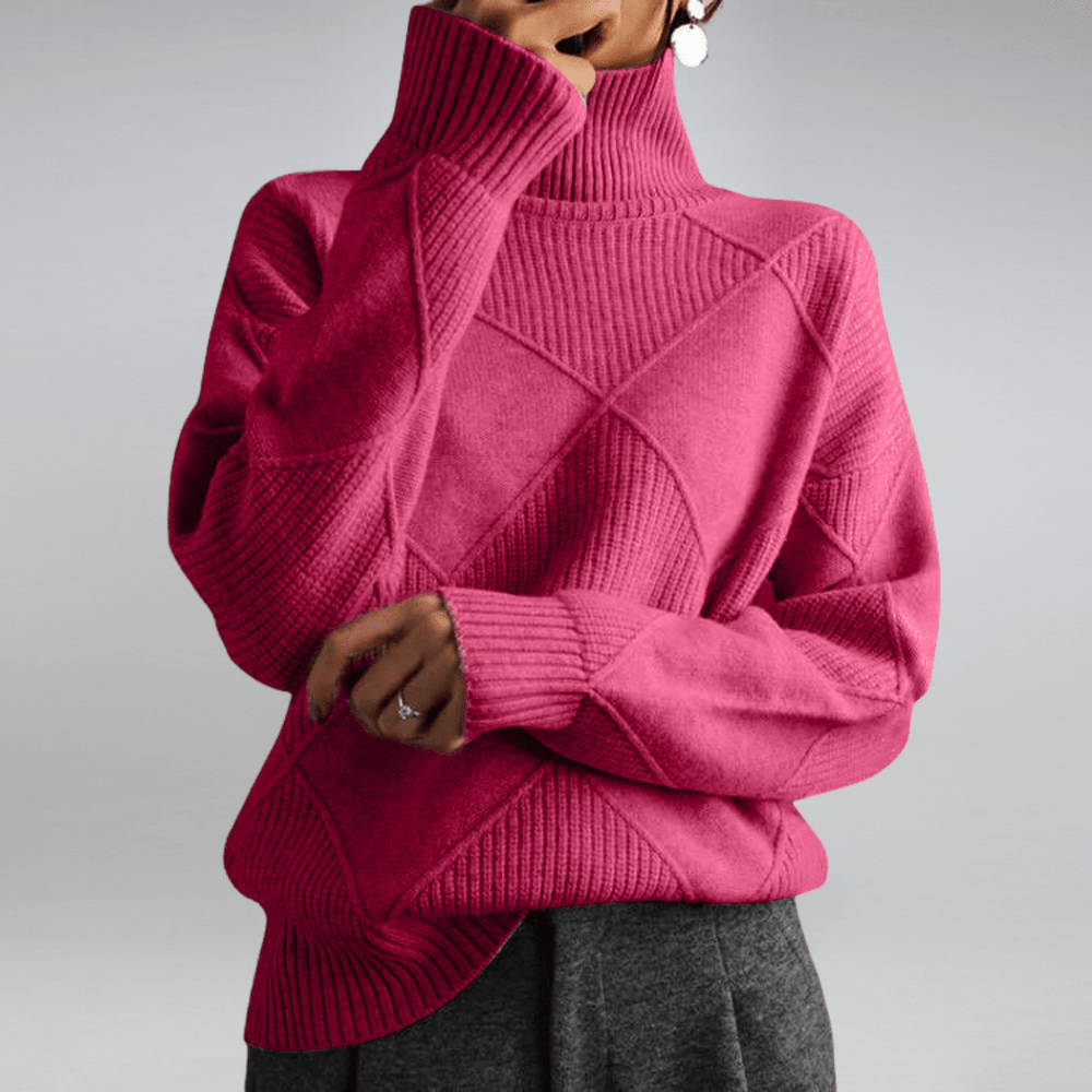 Eliana | Women's Soft Knit Turtleneck Sweater Knitted