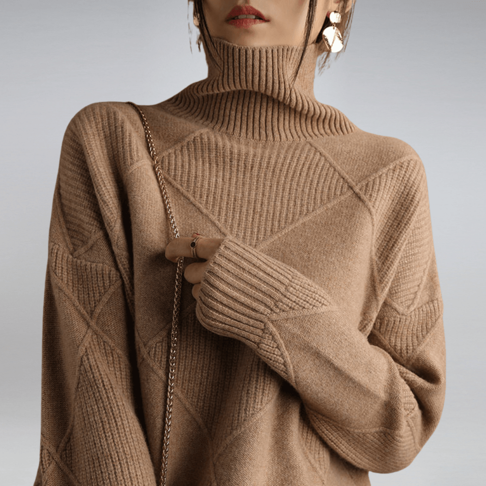 Eliana | Women's Soft Knit Turtleneck Sweater Knitted