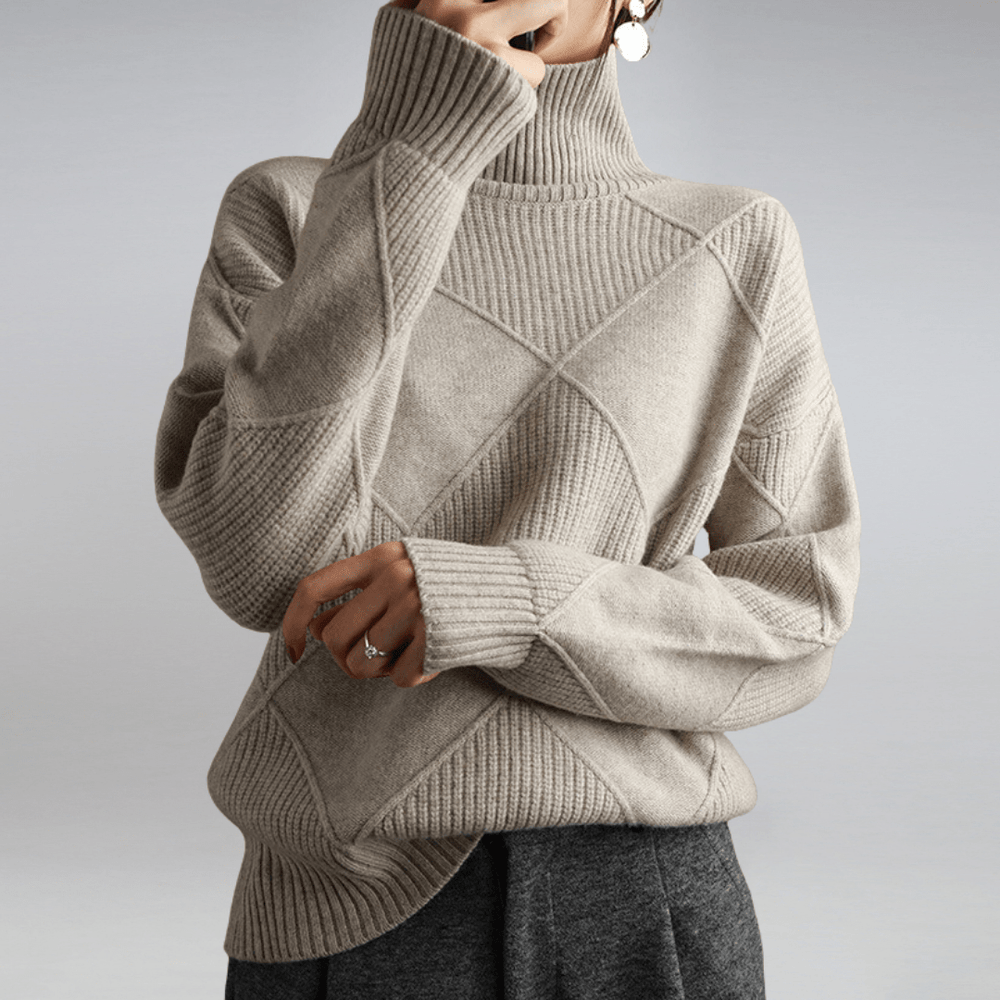 Eliana | Women's Soft Knit Turtleneck Sweater Knitted